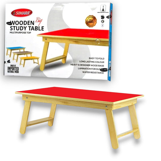 Simarr Wooden Study Table Multipurpose Top – Foldable Desk for Kids & Adults | Laptop Table |