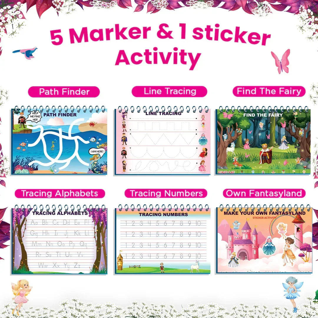 My Preschool Princess Book – Educational Velcro Activity Learning Set for Kids (Age 2–5)