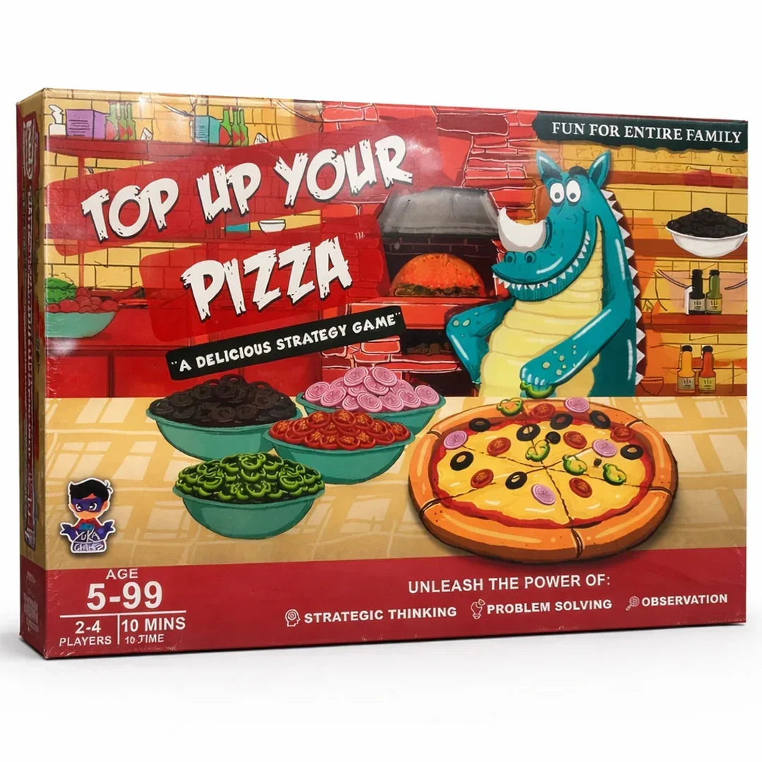 Top Up Your Pizza – Fun Family Strategy Board Game (Ages 5–99)