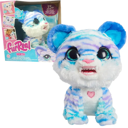 FurReal North the Sabertooth Kitty Interactive Plush Toy – Electronic Pet with 35+ Sounds & Reactions