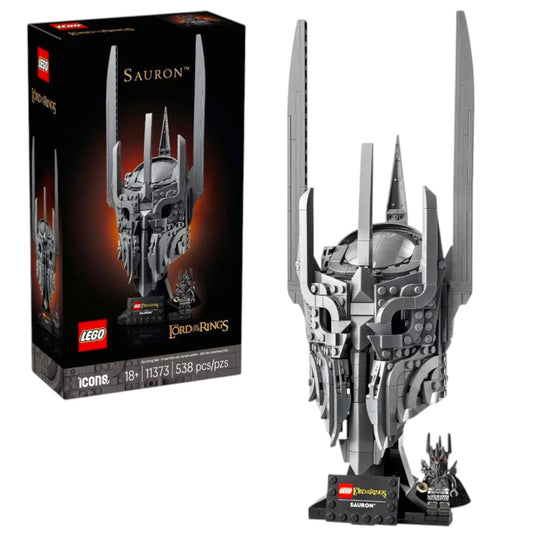 LEGO 11373 Icons The Lord of the Rings Sauron Helmet Display Set – Collectible Build for Adults, 538 Pieces