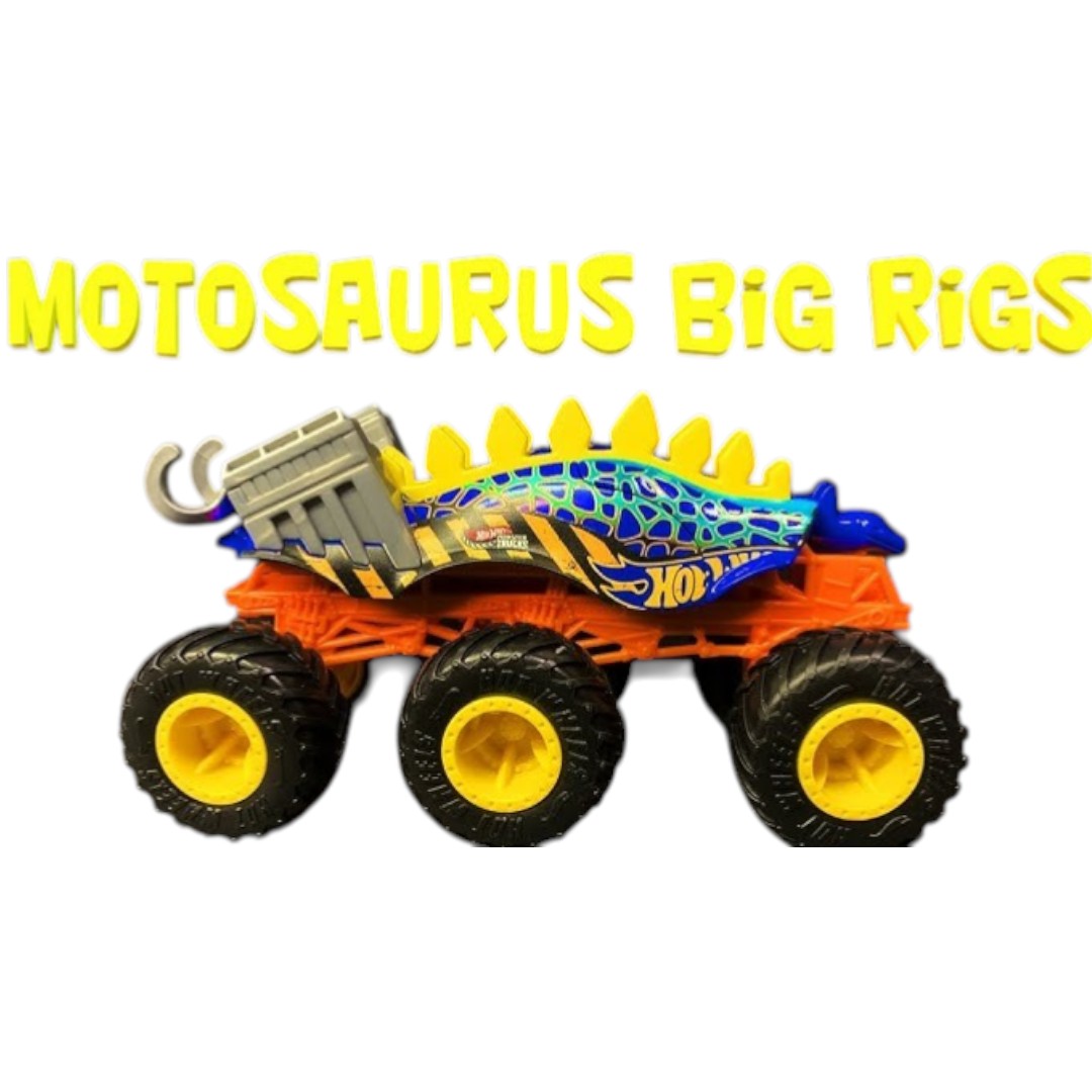 Hot Wheels Monster Trucks Big Rigs Motosaurus – Dinosaur-Themed Monster Truck Toy