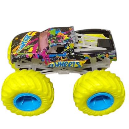 Hot Wheels Monster Trucks Podium Crasher Glow in the Dark – Neon Monster Truck Toy