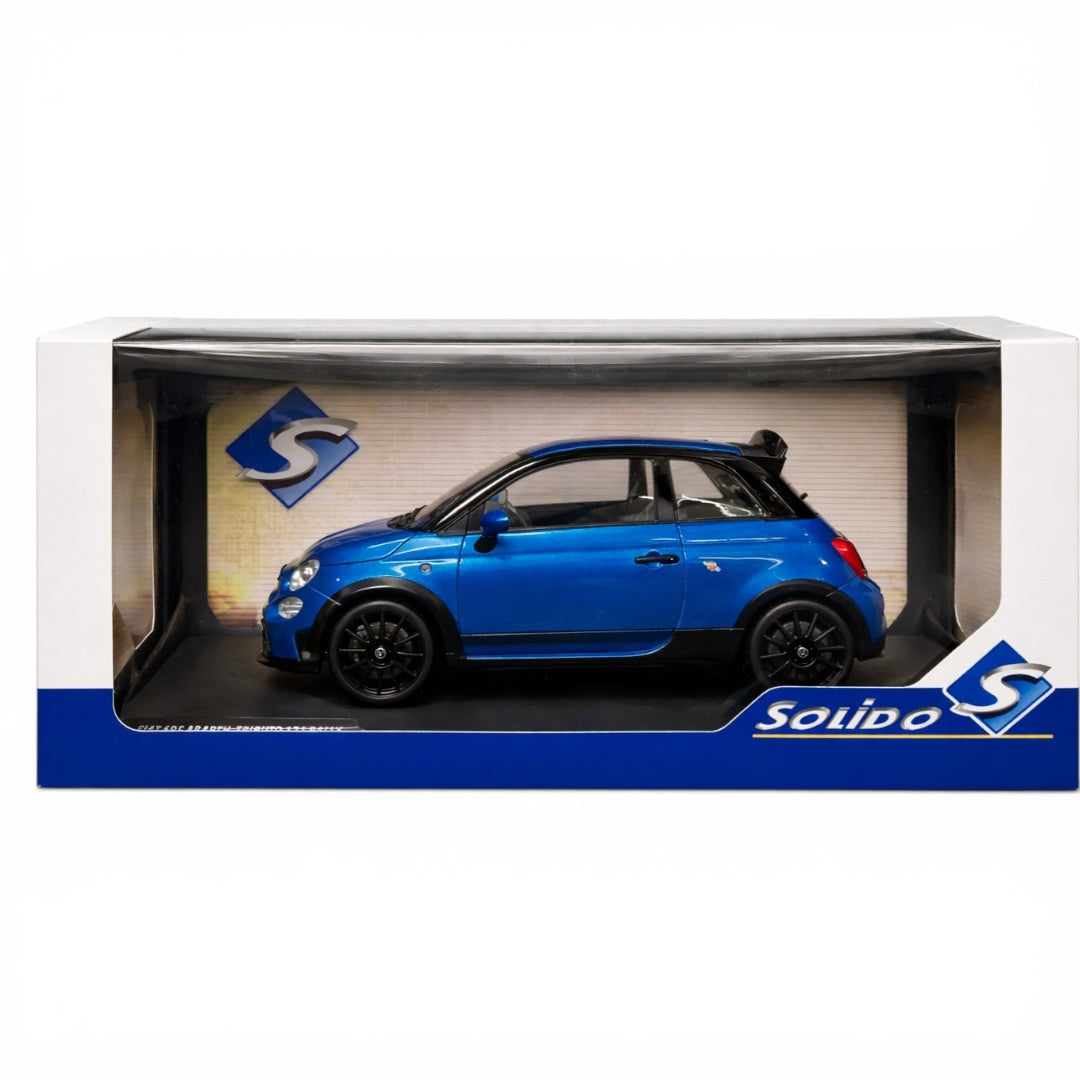 Solido 1:18 Fiat 500 Abarth Die-Cast Model Car – Blue Collector