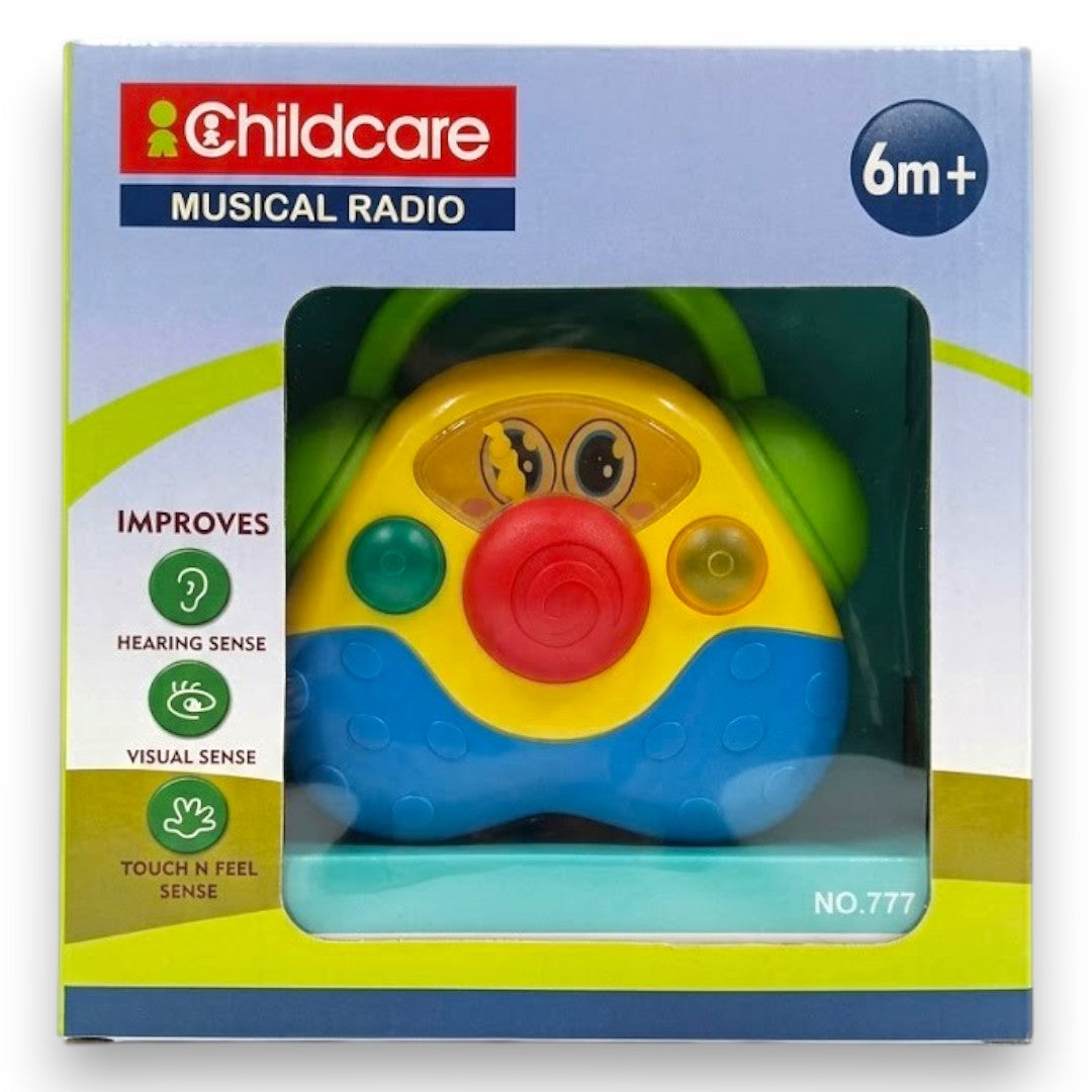 Childcare Musical Radio Toy for Babies (6M+) – Colorful Baby Music Toy with Lights & Sound for Sensory Development