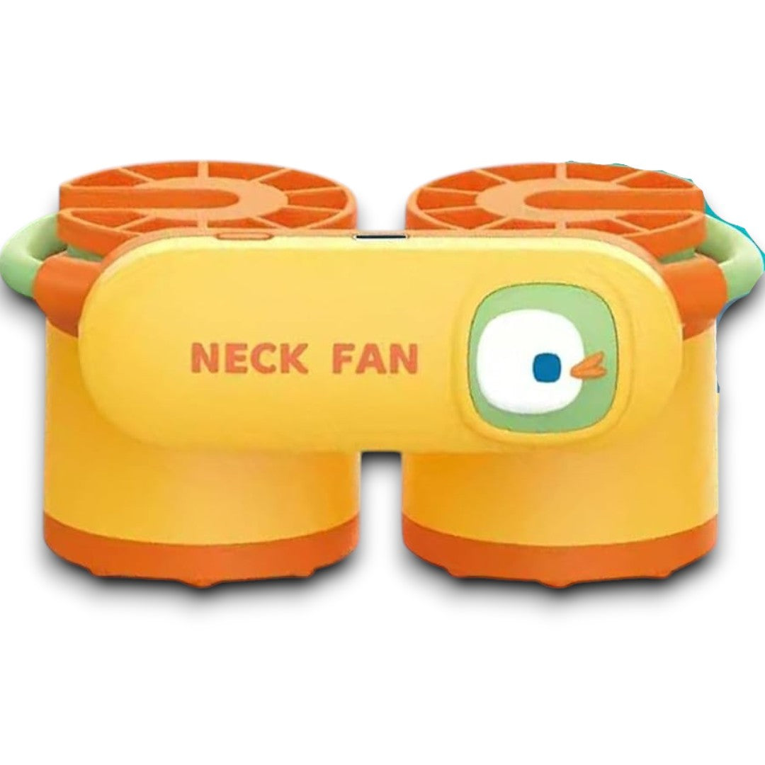 Portable Neck Fan – Dual Turbine Hands-Free Wearable Fan with Flexible Adjustable Band for Travel, Outdoor & Summer Use (Pack of 1)