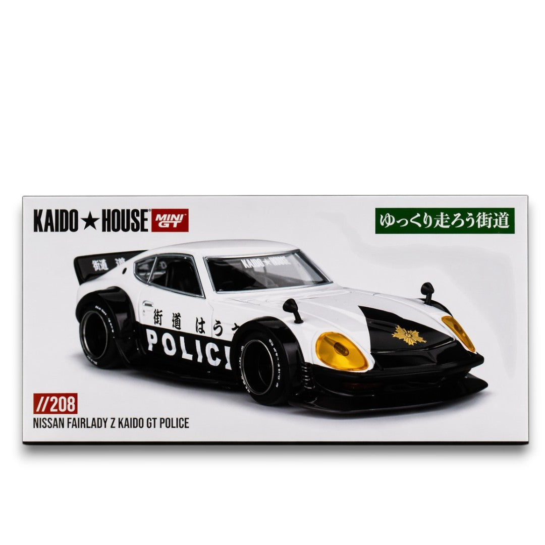 Kaido House x Mini GT 1:64 Nissan Fairlady Z Kaido GT Police //208 Diecast Model Car