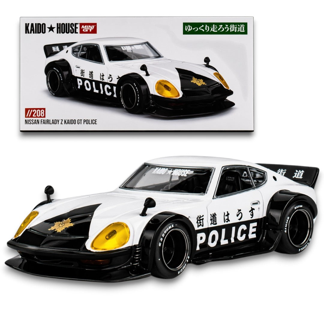 Kaido House x Mini GT 1:64 Nissan Fairlady Z Kaido GT Police //208 Diecast Model Car
