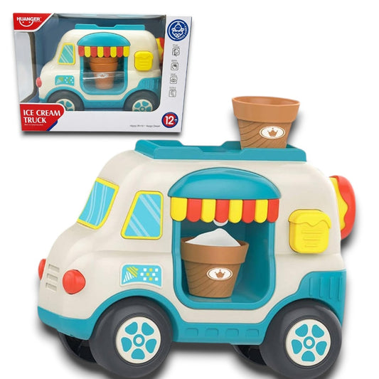 Huanger Ice Cream Truck Toy for Kids – Interactive Musical Ice Cream Van with Lights & Sounds (12+ Months)