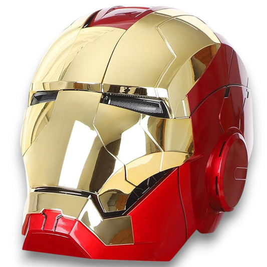 Iron-Man MK5 Wearable Electronic Helmet 24" Inch – LED Light-Up Eyes with Voice & Remote Control | Collectible Superhero Helmet for Kids/ Adults