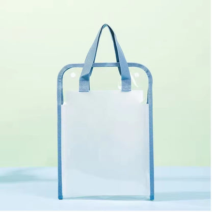 Transparent A4 Document Storage Bag with Handle – Clear File Organizer with 13 Layer Folder for School & Office
