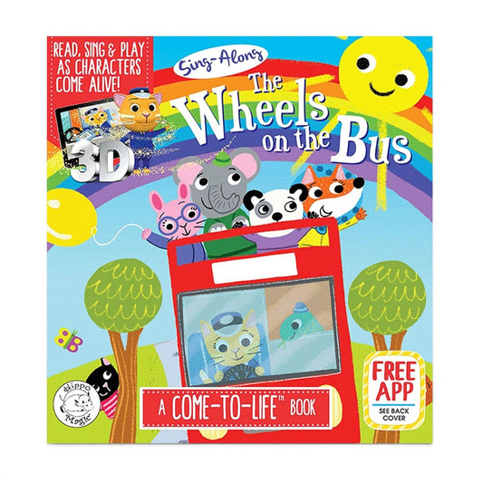 The Wheels on the Bus 3D Interactive Sing-Along Story Book | Augmented Reality Kids Book