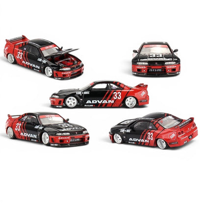 Kaido House x Mini GT 191 Nissan Skyline GT-R (R33) Kaido Works ADVAN – 1:64 Diecast Model Car