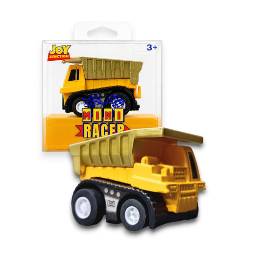 Joy Junction 1:64 Mini Racer Alloy Metal Dump Truck Toy with Pull-Back Action – Heavy Duty Construction Tipper Diecast Vehicle for Kids (3+ Years)