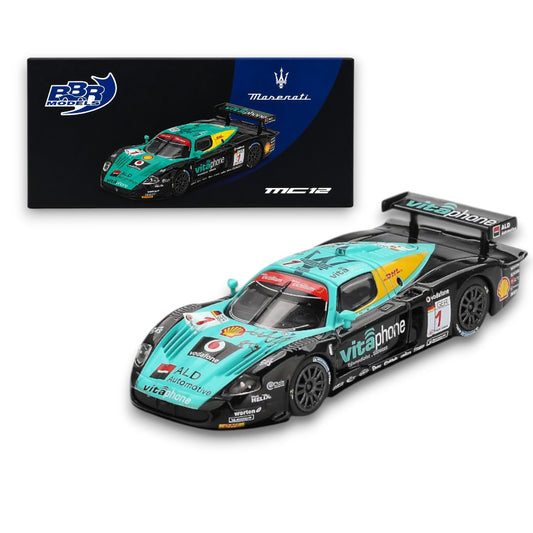BBR Models Maserati MC12 #1 Vitaphone Racing Team 2008 Spa 24 Hours Winner | 1:64 Die-Cast Collectible Model Car
