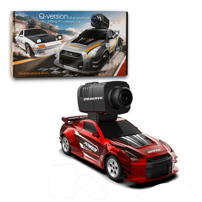 Q-Version 1:64 Scale 4WD Drifting RC Camera Car | WiFi FPV App-Controlled Racing Drift Car | GB7027 PRO