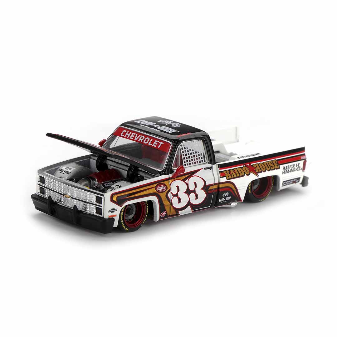Kaido House x MINI GT 1:64 Chevrolet Silverado Kaido Intimidator V1 Die-Cast Pickup Truck Model Car