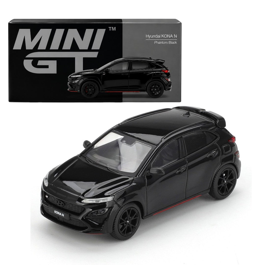 Mini GT 1:64 Hyundai KONA N Phantom Black Diecast Model Car