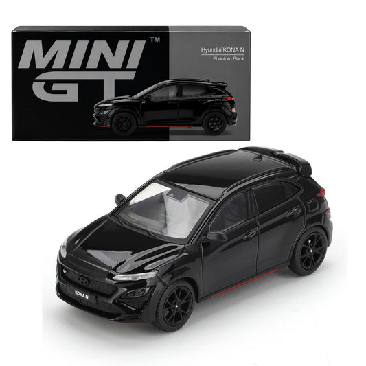 Mini GT 1:64 Hyundai KONA N Phantom Black Diecast Model Car