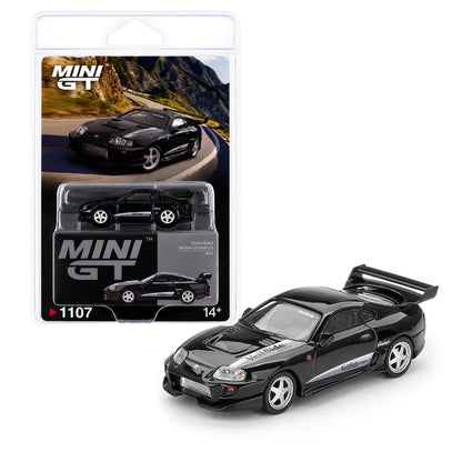 MINI GT 1:64 (Blister Pack) Toyota Supra VeilSide Combat V-II Black Diecast Model Car | Premium JDM Collectible Display Edition | #1107