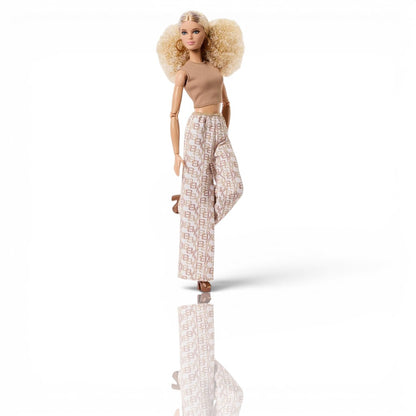 Barbie Signature Barbie Basics Model 07 Fashion Doll | (11.5 inches) Fully Articulated Collector Doll with Blonde Curly Hair & Premium Fashion Outfit