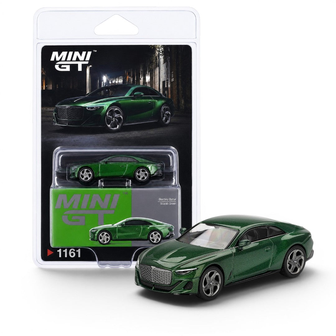 MINI GT 1:64 (Blister Pack) Bentley Batur Scarab Green Diecast Model Car | MGT01161 | Collectible Car