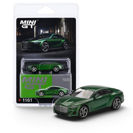 MINI GT 1:64 (Blister Pack) Bentley Batur Scarab Green Diecast Model Car | MGT01161 | Collectible Car