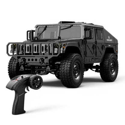 RC 4WD Military Climbing Truck 1:12 Scale | 2.4GHz Remote Control Off-Road Crawler with LED Lights, Independent Suspension & RTR Design