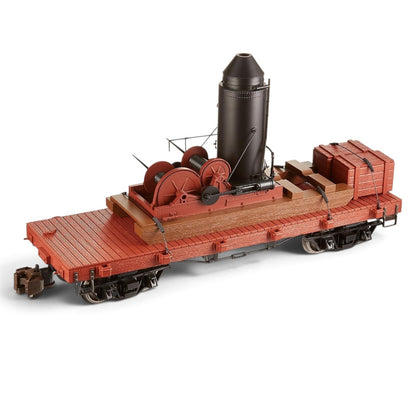 Bachmann Log Skidder with Crate on 20' Log Car | Large G Scale Rolling Stock