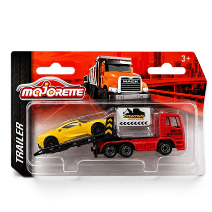 Majorette MAN TGS Tow Truck with Ford GT Die-Cast Vehicle Set | Flatbed Recovery Truck Toy | Collectible for Kids 3+