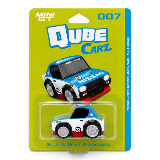 MINI GT 1:64 (Blister) QubeCarz Nissan Skyline Kenmeri Liberty Walk #23 Heritage Die-Cast Model Car