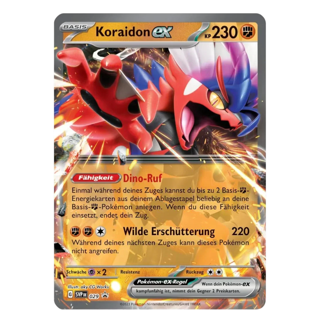 Pokémon TCG Koraidon ex Tin Box | Legendary Promo Card & Booster Packs | Metal Collector Case | 6+ Years