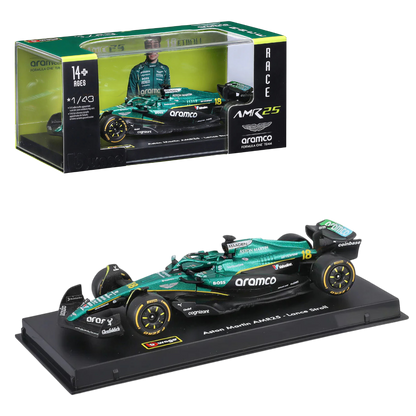 Bburago 1:43 Aston Martin Aramco F1 AMR25 #18 Lance Stroll Australian GP 2025 Diecast Formula 1 Car