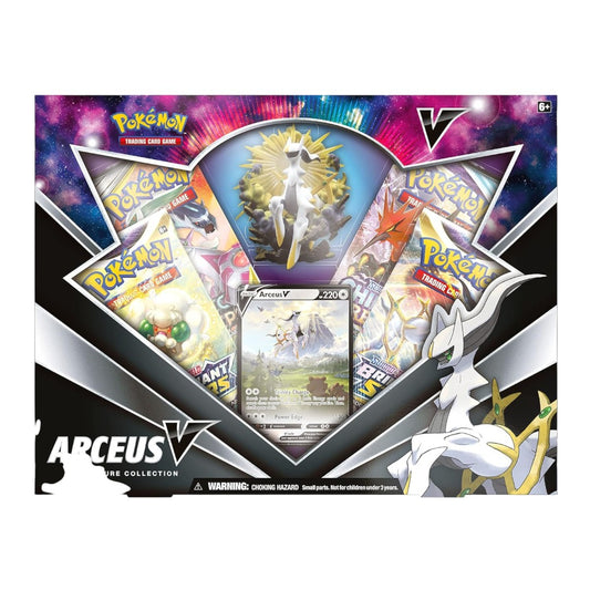 Pokémon TCG Arceus V Figure Collection Box | Promo Card, Arceus Figure & Booster Packs | 6+ Years