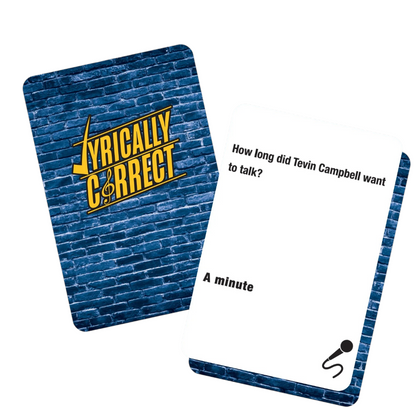 Lyrically Correct 90s R&B Expansion Pack | Music Card Game Expansion for Fans of 90s Rhythm & Blues | Party Game Add-On