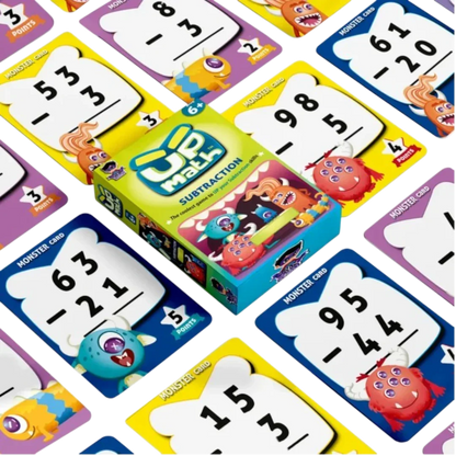 UP Math Educational Card Game Series – Subtraction | Division | Multiplication| Addition (Ages 6+/7+)