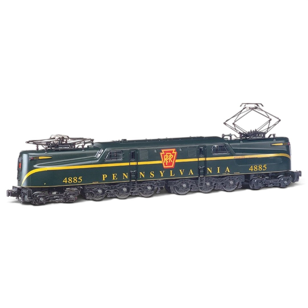 Williams by Bachmann GG-1 Electric Locomotive with True Blast® Plus Sound – PRR #4885 Brunswick Green Single Stripe, O Scale 3-Rail