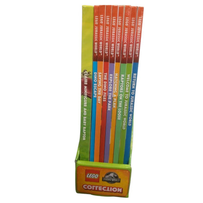 LEGO Jurassic World Collection – 8 LEGO Books with Claire Minifigure & Baby Raptor Building Set for Kids (Ages 6+)