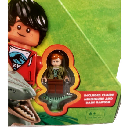 LEGO Jurassic World Collection – 8 LEGO Books with Claire Minifigure & Baby Raptor Building Set for Kids (Ages 6+)