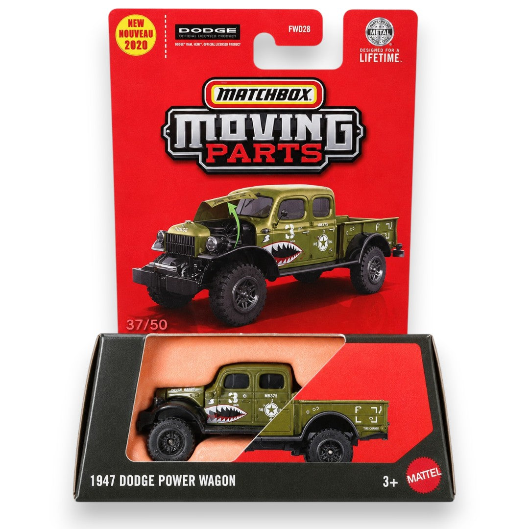 Matchbox 1:64 Moving Parts 1947 Dodge Power Wagon Die-Cast Pickup Truck with Opening Hood | Premium Collectible Vehicle