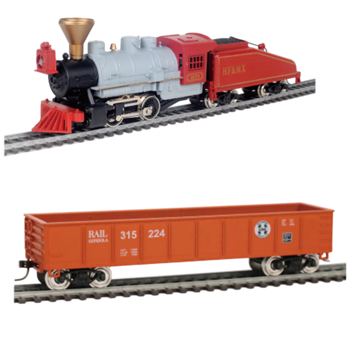 HO 1:87 Old Time Steam Locomotive Train Set with Metal Tracks & Controller | 331 cm Track | Beginner Model Railway (14+)