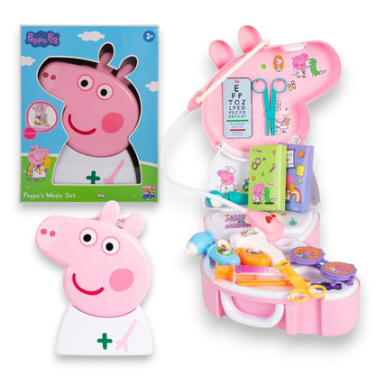 Peppa Pig Peppa's Medic Set Doctor Play Kit for Kids | Medical Role Play Toy Set with Stethoscope & Doctor Accessories | Portable Carry Case | Ages 3+