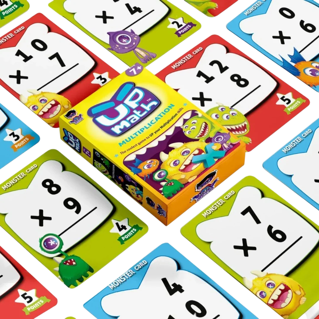 UP Math Educational Card Game Series – Subtraction | Division | Multiplication| Addition (Ages 6+/7+)