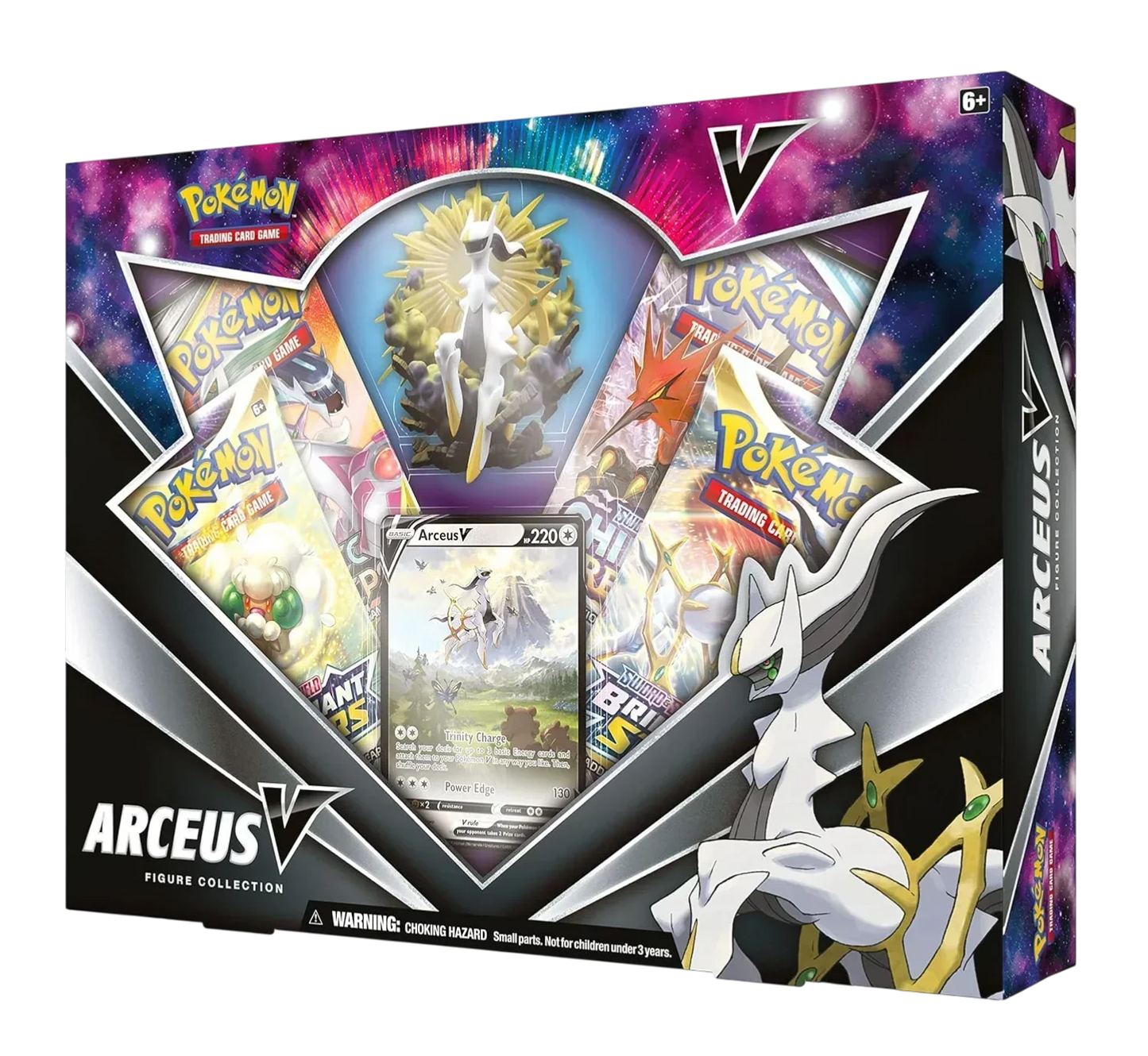 Pokémon TCG Arceus V Figure Collection Box | Promo Card, Arceus Figure & Booster Packs | 6+ Years