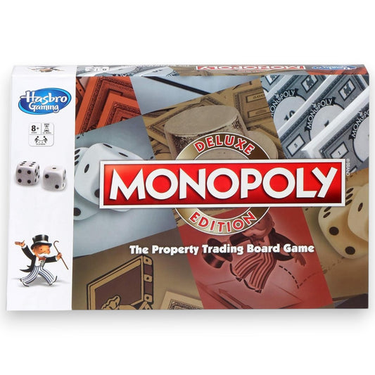 Hasbro Monopoly Deluxe Edition – Classic Property Trading Board Game for Family & Kids