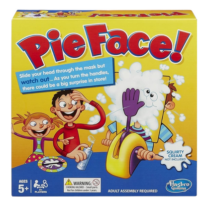 Pie Face Squirty Face Game for Kids & Adults – Funny Family Party Board Game for Ages 5+