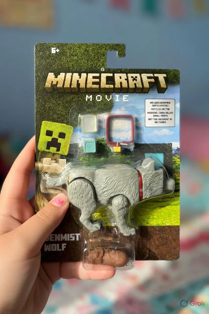 Minecraft Movie Denmist Wolf Action Figure with Accessories | Minecraft Collectible Toy | Ages 6+