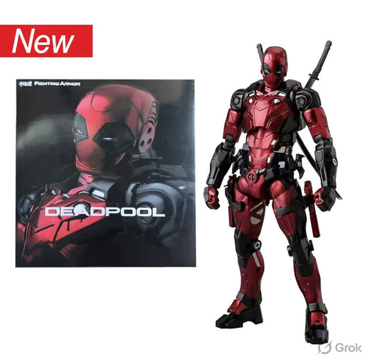 Deadpool MK2 Fighting Armor Action Figure – 1/12 Scale Armored Superhero Collectible Figure with Weapons- 15CM