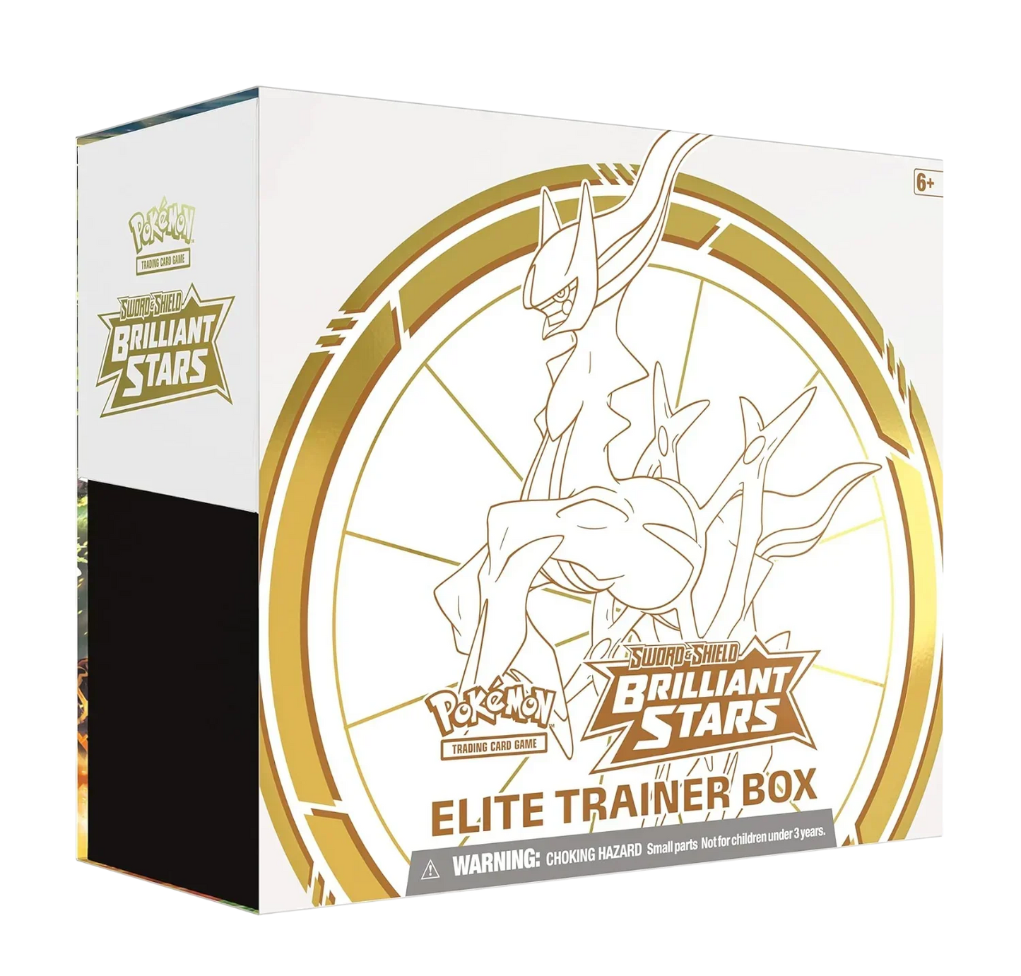 Original Pokémon TCG Sword & Shield: Brilliant Stars Elite Trainer Box – Arceus Edition, 8 Booster Packs, Official Pokémon ETB