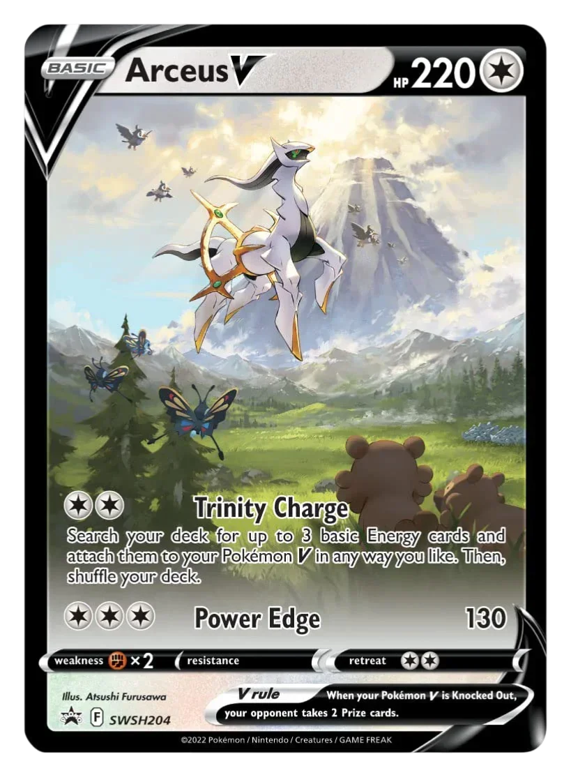 Pokémon TCG Arceus V Figure Collection Box | Promo Card, Arceus Figure & Booster Packs | 6+ Years